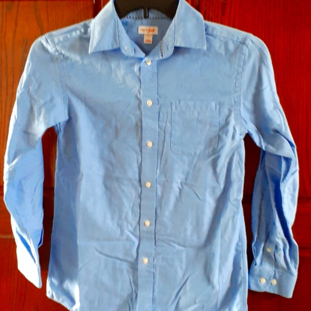 Cat & Jack Boy's L 12/14 Button Down Dress Shirt